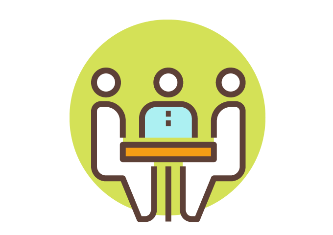 Icon Begleitung am Arbeitsplatz