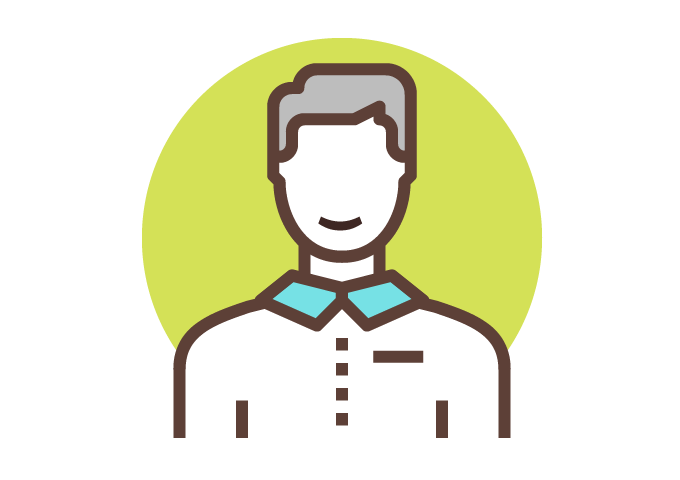 Icon motivierte Mitarbeitende